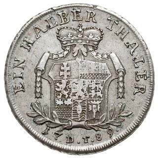 1/2 talara 1789 / F, srebro 9.45 g, Hoffmeister 2654, Schön 163, Schütz 2107, patyna