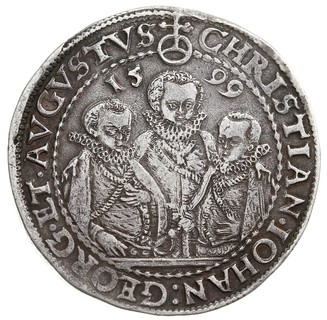 talar 1599 / HB, Drezno, srebro 28.85 g, Dav. 98