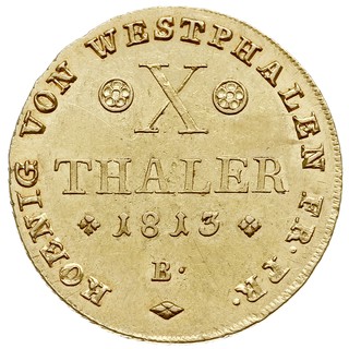 10 talarów 1813 / B, złoto 13.28 g, Divo 215, Fr