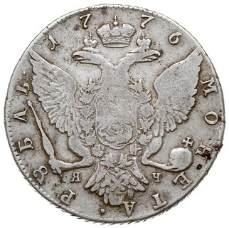 rubel 1776 / СПБ ТИ ЯЧ, Petersburg, srebro 23.45