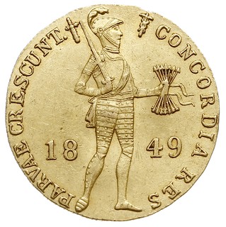 dukat 1849, złoto 3.47 g, Fr. 161, Bitkin 35