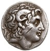 tetradrachma pośmiertna, mennica Kios, Aw: Głowa Aleksandra Wielkiego w prawo, Rw: Atena Nikeforos..