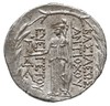 tetradrachma, mennica w Kapadocji, Aw: Głowa króla w prawo, Rw: Atena Nikeforos stojąca w lewo, w ..