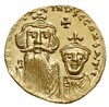 solidus 654-659, Konstantynopol, Aw: Popiersia Konstansa II i Konstantyna IV na wprost, dN CONSTAT..