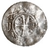 Hildesheim- biskupstwo?, Otto III 983-1002, denar typu OAP, Aw: Kapliczka z trzema poprzeczkami i ..