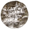 Spira /Speyer/, Otto I lub Otto II, denar typu OAP (962-983), Aw: Kapliczka, Rw: Krzyż z 4 kulkami..