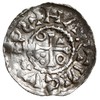 Salzburg, Henryk II 1002-1024, denar biskupa Hartwiga z lat 1009-1018, Aw: Głowa króla w prawo, Rw..