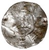 Naśladownictwo denara typu OAP, Aw: Kapliczka, Rw: Krzyż i ODDO, srebro 1.47 g, pęknięty
