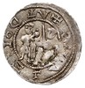 Denar, Aw: Książę na tronie, obok giermek, Rw: Rycerz walczący ze lwem, srebro 0.75 g, Str. 40, Su..