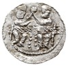 Denar 1146-1157, Aw: Dwaj książęta siedzący wspó
