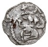 Denar ok. 1325-1333, Aw: Hełm rycerski z pióropuszem, +NO REGIS P, Rw: Orzeł, POLONIE, srebro 0.26..