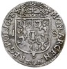 ort 1658, Kraków, bez obwódek po obu stronach monety, na awersie w polu kolekcjonerska punca Pilawa