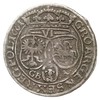 szóstak 1661, Lwów, litery GB - A pod tarczami herbowymi, patyna
