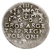 trojak 1662, Kraków, Iger K.61.1.e (R2), charakterystyczne dla tych monet wady blachy, rzadki