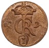 duży szeląg miedziany 1650, Bydgoszcz, T. 3, umyty, dość rzadki typ monety