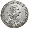 gulden (2/3 talara) 1704, Drezno, odmiana ze starszym popiersiem, Kahnt 122, delikatne ślady czysz..