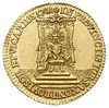 dukat wikariacki 1741, Drezno, Aw: Król na koniu, Rw: Tron, złoto 3.48 g, Kahnt 637, Merseburger 1..