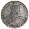 talar 1754, Lipsk, Aw: Popiersie i napis wokoło, Rw: Tarcza herbowa i napis wokoło, srebro 28.81 g..