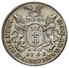 złotówka = 30 groszy (gulden) 1763, Gdańsk, Kahnt 720, bardzo ładny egzemplarz ze złocistą patyną
