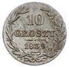 10 groszy 1839, Warszawa, Plage 103, Bitkin 1181 (R), mennicza wada blachy, ale ładnie zachowane