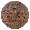 1 grosz z miedzi krajowej 1823, Warszawa, odmiana z szerszą koroną, Plage 212, Bitkin 898, niewiel..