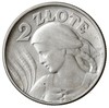 2 złote 1924, Filadelfia, Kobieta z kłosami, odwrotka, Parchimowicz 109c, ładne, minimalne uderzen..