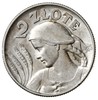 2 złote 1925, Londyn, Kobieta z kłosami, z kropką po dacie, Parchimowicz 109d, ładne