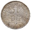 5 złotych 1925, Warszawa, Konstytucja, odmiana 81 perełek, srebro 25.01 g, Parchimowicz 113b, wybi..