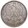 5 złotych 1927, Warszawa, Nike, na rewersie wypukły napis PRÓBA, srebro 18.46 g, Parchimowicz P-14..