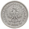 1 złoty 1928, Warszawa, nominał w wieńcu z gałąz
