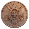 2 fenigi 1923, Berlin, Parchimowicz 54a, moneta wybita stemplem lustrzanym w pięknym stanie zachow..