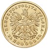 200.000 złotych 1990, Solidarity Mint USA, Fryderyk Chopin, złoto 31.16 g, Parchimowicz 635, wybit..