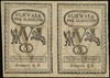 2 x 5 groszy miedziane 13.08.1794, dwa egzemplarze nierozcięte w poziomie, bez oznaczenia serii i ..