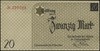 20 marek 15.05.1940, papier bez znaku wodnego, numeracja 276324, Lucow 866a (R6), Miłczak’04 Ł6d, ..