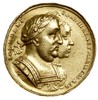 Jan III Sobieski i Maria Kazimiera, medal autorstwa Jana Höhna jun. wybity z okazji wizyty pary kr..