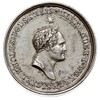 medal 1826 r, Aw: Popiersie cara w prawo i napis