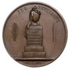 Medal autorstwa Nouveta wybity przez Polski Komitet Emigracyjny w Paryżu w 1831 r., Aw: Orzeł w lo..