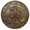 Medal na X-lecie Odzyskania Wolności autorstwa T. Breyera 1928 r., Aw: Orzeł z cyfrą X na piersi i..