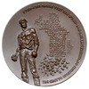 20 Rocznica Powstania w Getcie w Warszawie, 1963, medal niesygnowany, Aw: Postać powstańca na tle ..