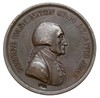 Medal poświęcony prezydentowi USA Jerzemu Waszyngtonowi 1800 r., Aw: Popiersie w prawo i napis wok..
