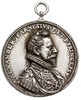 Aleksander Farnese 1545-1592, jednostronny sygnowany (sygnatura trudna do odczytania) medal z uszk..