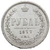 rubel 1877 / СПБ НI, Petersburg, Bitkin 90, ładn