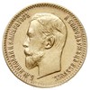 5 rubli 1909 / ЭБ, Petersburg, złoto 4.29 g, Bitkin 34 (R), Kazakov 360, rzadkie i bardzo ładnie z..