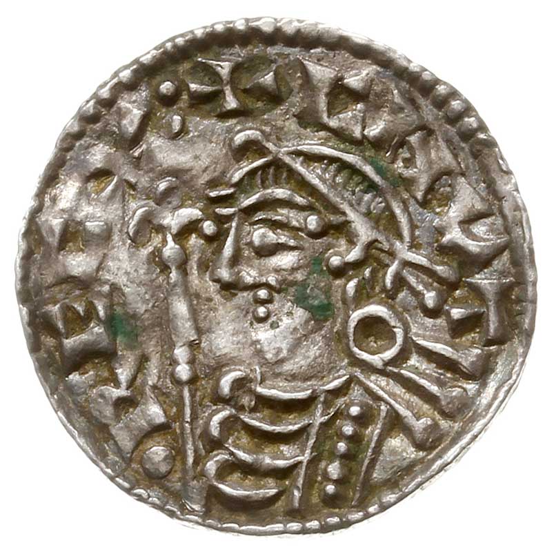 denar, typ short cross, mennica Huntingdon, mincerz Wulfstan, +PVLSTAN ON HVN, srebro 1.12 g, Seaby 1159, North 790