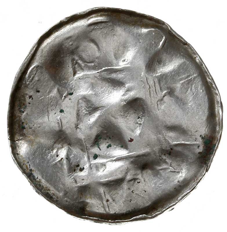 Saksonia, jednostronny denar krzyżowy z X w., Krzyż kawalerski, srebro 1.15 g, Kluge 50