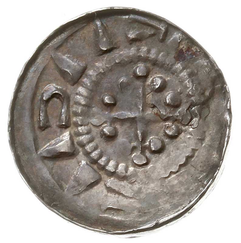 Saksonia, denar krzyżowy XI w., Aw: Krzyż kawale