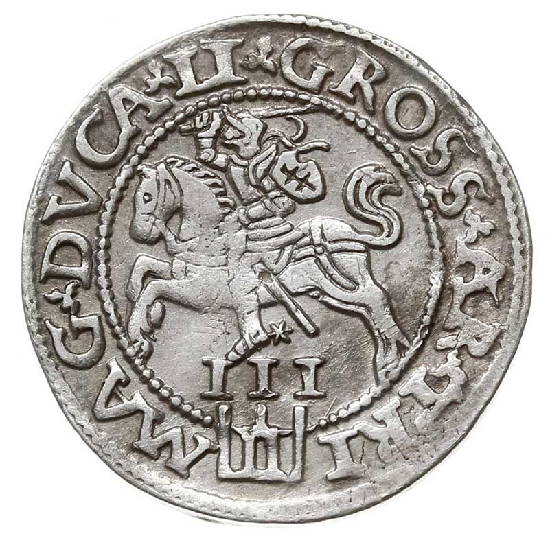 trojak 1562, Wilno, Iger V.62.2.d, Ivanauskas 9S