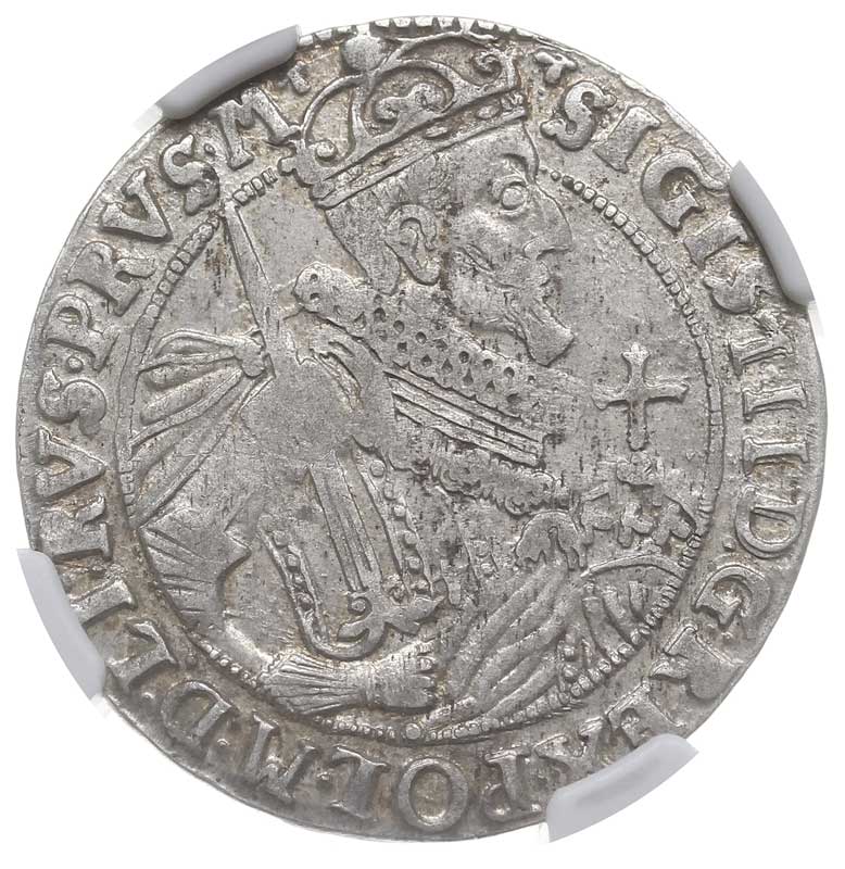 ort 1624, Bydgoszcz, moneta w pudełku NGC z cert