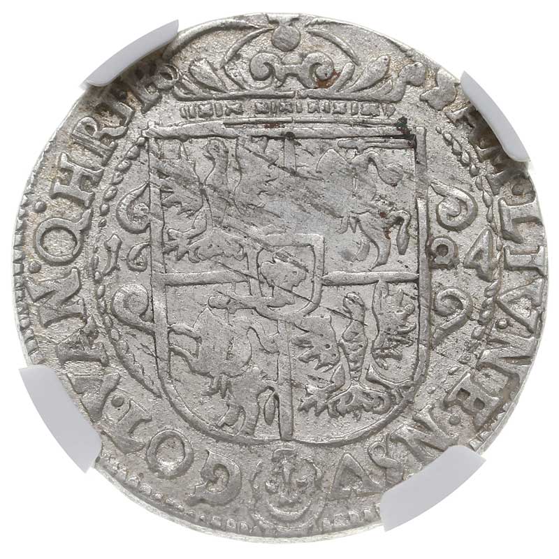 ort 1624, Bydgoszcz, moneta w pudełku NGC z certyfikatem XF 45
