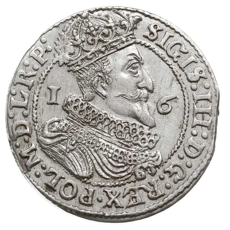 ort 1625, Gdańsk, moneta wybita z krawędzi blachy, ale bardzo ładnie zachowana